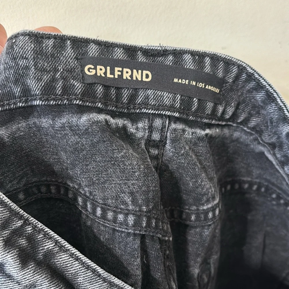 GRLFRND Karolina High Rise Straight Crop East Side Denim Jeans Size 31 - Picture 10 of 12